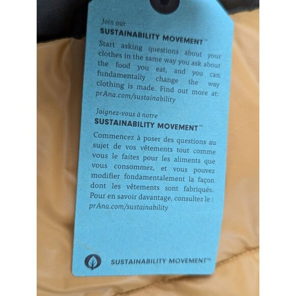 Prana Mens XXL Black Olive Heather Long Sleeve Down Puffer Jacket Novad Path NWT - Picture 13 of 16